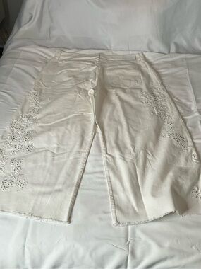 Ralph Lauren White High-Rise Denim Pants